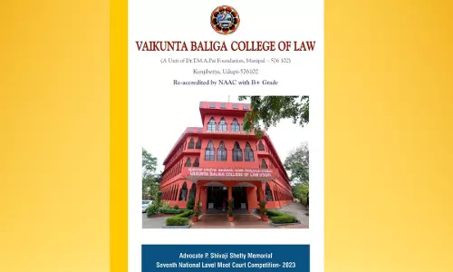 Vaikunta Baliga College Of Law: 7th Advocate P Shivaji Shetty Memorial National Moot Court Competition [25th - 27th May]