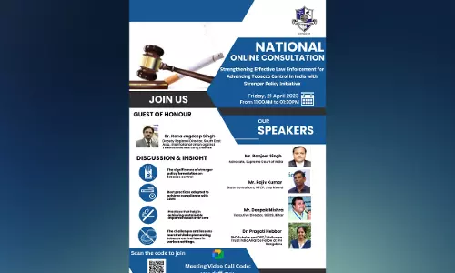 NLU Odisha: National Online Consultation  On Strengthening Effective Law Enforcement For Advancing Tobacco Control In India With Stronger Policy Initiatives