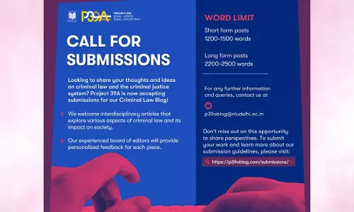 Call For Blogs: Project 39A Criminal Law Blog Call For Blogs: Project 39A Criminal Law Blog