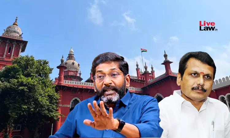 Madras High Court Vacates Interim Order Restraining Savukku Shankar From Making Statements Against Senthil Balaji Madras High Court Vacates Interim Order Restraining Savukku Shankar From Making Statements Against Senthil Balaji