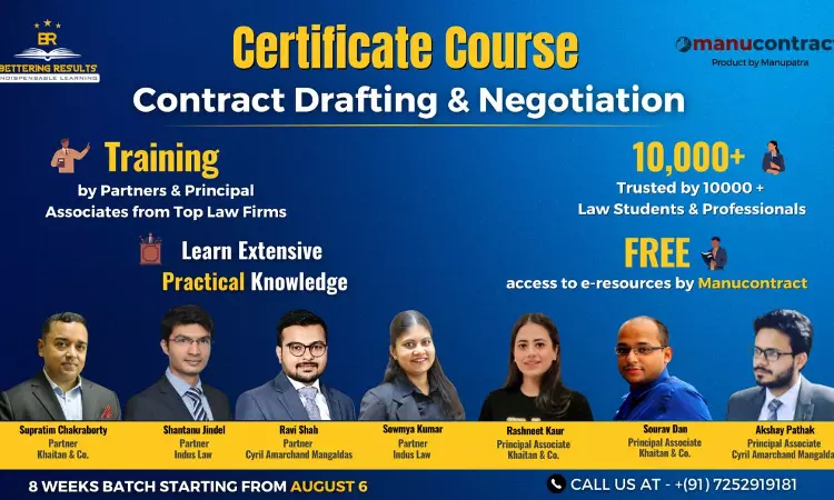 [Advt.]Bettering Results: Learn Contract Drafting & Negotiation from Top Law Firm Partners [Register Now]