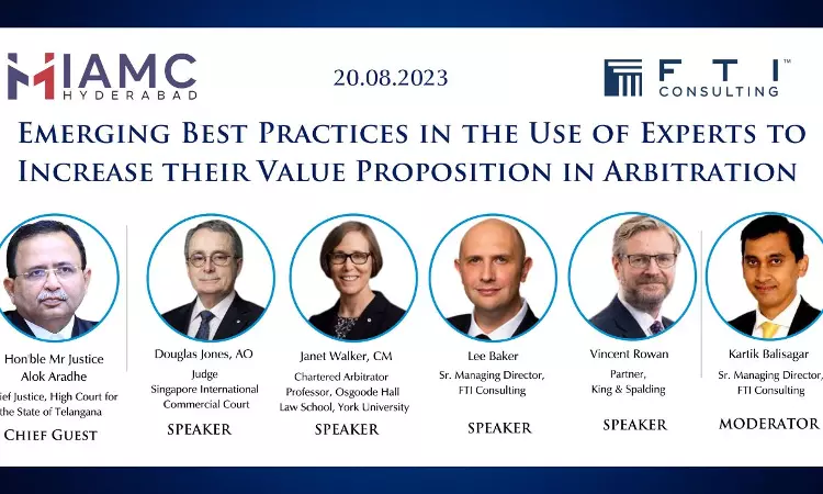 IAMC - FTI Conference On Emerging Best Practices In The Use Of Experts To Increase Their Value Proposition In Arbitration [August 20]