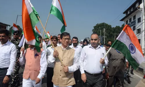 J&K&L High Court Chief Justice Leads Tiranga Rally In Srinagar To Celebrate 75 Years Of Independence