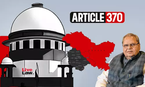 J&K Governor Had No Idea : Petitioners Cite Satya Pal Maliks Interview Before Supreme Court In Article 370 Case