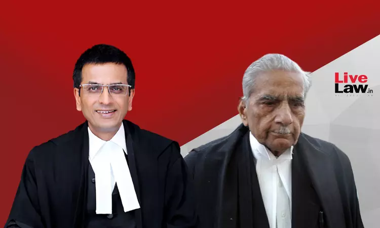 Our Constitutional Legacy Is Dotted With Events He Helped Create: CJI Chandrachud Pays Tribute To Late Shanti Bhushan Our Constitutional Legacy Is Dotted With Events He Helped Create: CJI Chandrachud Pays Tribute To Late Shanti Bhushan