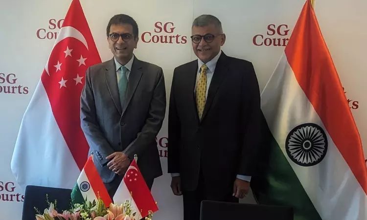 MoU Signed Between Supreme Court Of India & Supreme Court Of Singapore For Judicial Cooperation MoU Signed Between Supreme Court Of India & Supreme Court Of Singapore For Judicial Cooperation