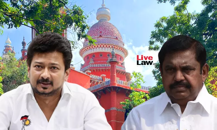 Madras HC Temporarily Restrains Minister Udhayanidhi Stalin From Making Defamatory Statements Against Edappadi Palaniswami Madras HC Temporarily Restrains Minister Udhayanidhi Stalin From Making Defamatory Statements Against Edappadi Palaniswami