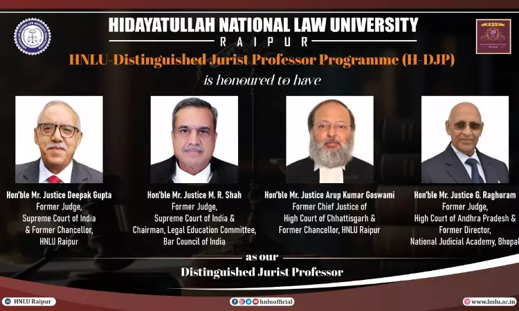 HNLU Launches Distinguished Jurist Professor Programme To Commemorate Gandhi Jayanti