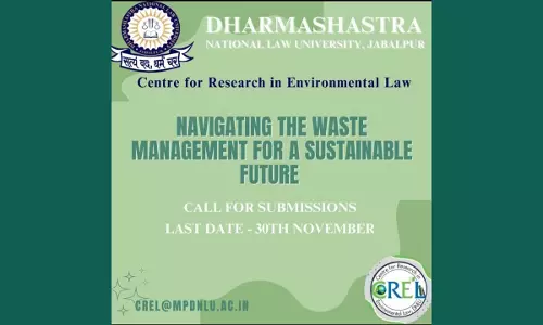 DNLU: The Center For Research In Environmental Law Is Inviting Submissions For The 5th Edition Of Paryarth [Submit By 30th November]