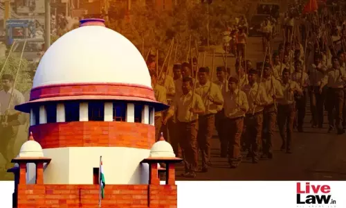 Tamil Nadus Plea Challenging RSS Marches : Supreme Court Asks State Govt Why Intra-Court Appeal Cant Be Filed In HC