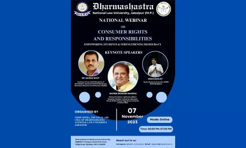 DNLU:  National Webinar On Consumer Rights And Responsibilities [7th November, 2023]
