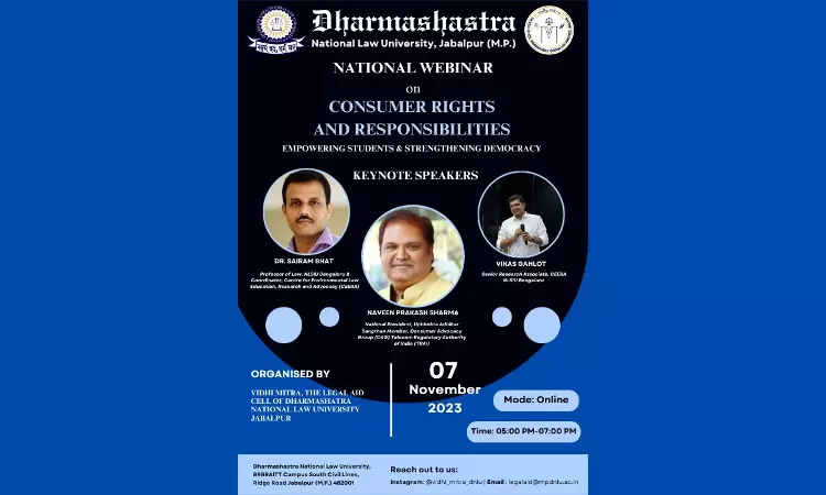 DNLU:  National Webinar On Consumer Rights And Responsibilities [7th November, 2023]
