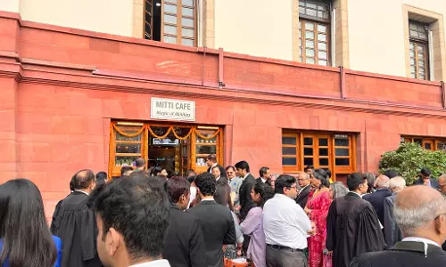CJI DY Chandrachud Inaugurates Mitti Cafe, Run Entirely By Differently Abled Staff, In Supreme Court CJI DY Chandrachud Inaugurates Mitti Cafe, Run Entirely By Differently Abled Staff, In Supreme Court