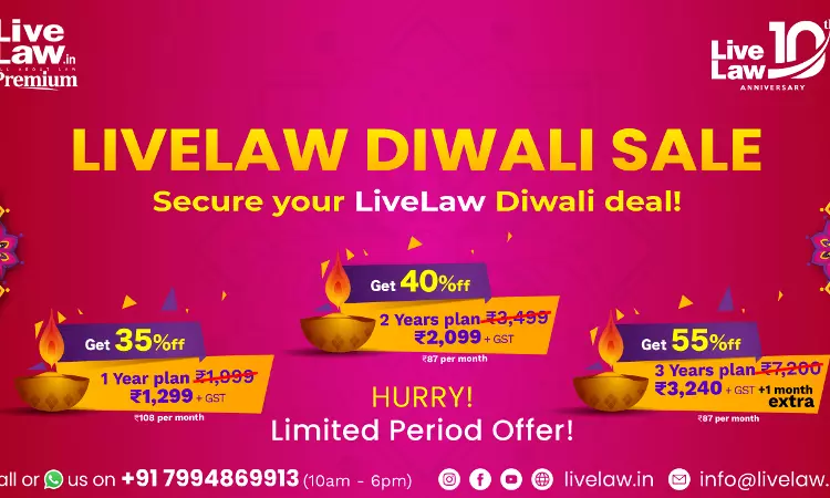 [SPEND LESS SAVE MORE] LiveLaw Diwali Super Sale: Upto 55% Off On Premium Subscription