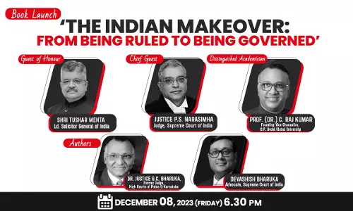 Book Launch Of The Indian Makeover: From Being Ruled To Being Governed By Dr. Justice G.C. Bharuka And Devashish Bharuka [8th December]