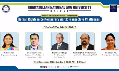 HNLU: Online International Conference On Human Rights In The Contemporary World - Prospects And Challenge