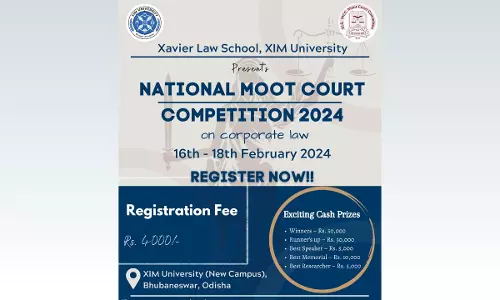 Xavier Law School, XIM University: National Moot Court Competition 2024 On Corporate Law [16th to 18th February]