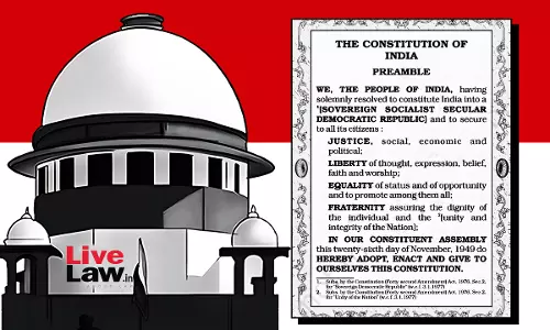Could Preamble Have Been Amended While Keeping The Date Intact? Supreme Court Asks In Plea To Delete Words Socialist & Secular