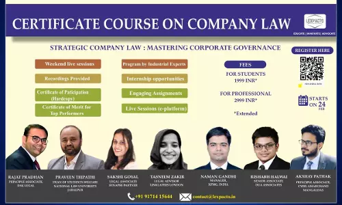 Lex Pacto:Certificate Course In Strategic Company Law: Mastering Corporate Governance