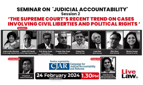 LIVE NOW- CJAR, LIVELAW & THE WIRE Seminar On Judicial Accountability- Session-1 -Supreme Court Judicial Administration & Management - Issues & Concerns LIVE NOW- CJAR, LIVELAW & THE WIRE Seminar On Judicial Accountability- Session-1 -Supreme Court Judicial Administration & Management - Issues & Concerns