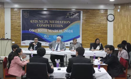NUJS Kolkata Hosts 6th Mediation Competition, 2024, NLU Jodhpur Emerge As Winners NUJS Kolkata Hosts 6th Mediation Competition, 2024, NLU Jodhpur Emerge As Winners