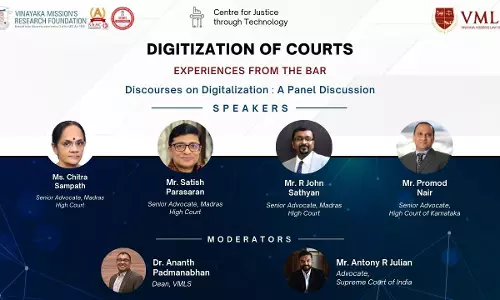 Vinayaka Missions Law School: Lecture On Digitalization Of Court: Experiences From The Bar  [23rd March]