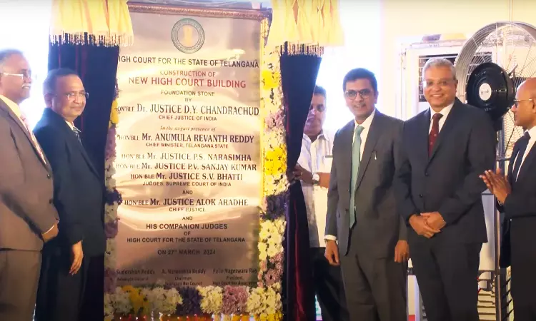CJI DY Chandrachud Lays Foundation Stone Of New Telangana High Court Building, Bats For Inclusive Infra For Women, Disabled CJI DY Chandrachud Lays Foundation Stone Of New Telangana High Court Building, Bats For Inclusive Infra For Women, Disabled