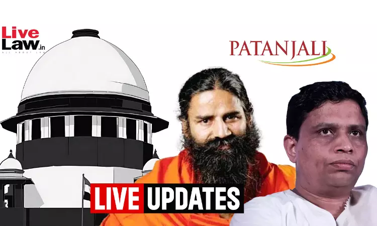 Contempt Case Against Patanjali & Baba Ramdev Over Medical Ads : Live Updates From Supreme Court Hearing Contempt Case Against Patanjali & Baba Ramdev Over Medical Ads : Live Updates From Supreme Court Hearing