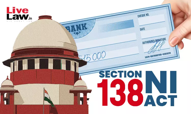 S.138 NI Act Quasi-Criminal : Supreme Court Refers To Larger Bench Whether IBC Moratorium Totally Bars Cheque Dishonour Case Against Company Director