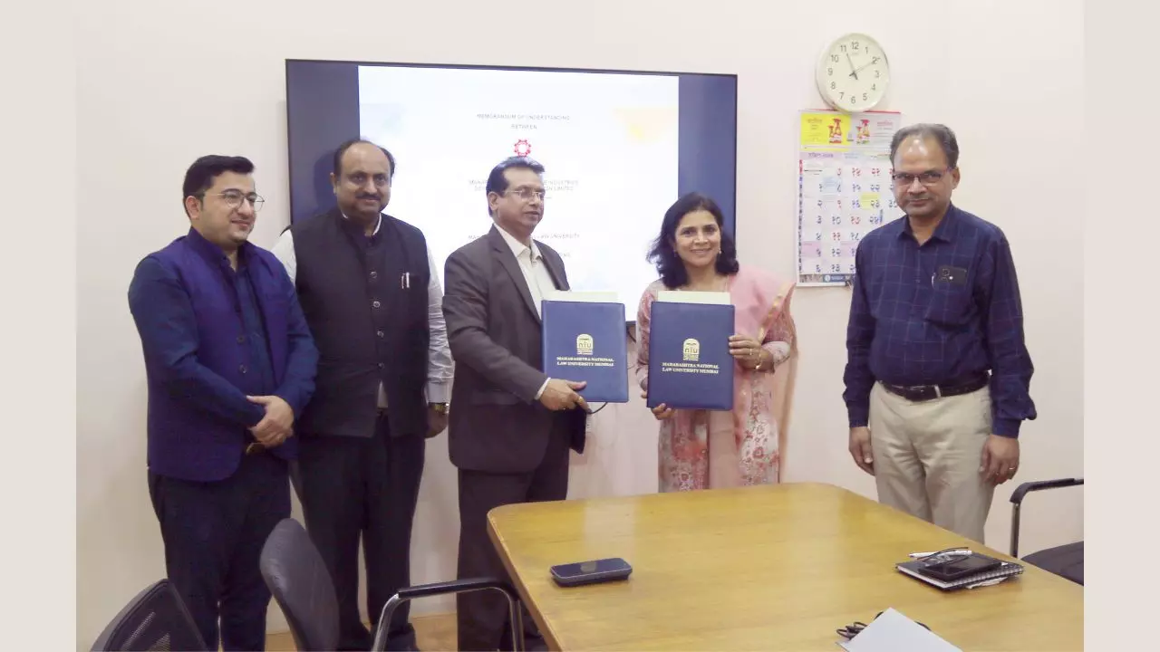 MNLU Mumbai: MoU Inked To Enhance Intellectual Property Rights (IPR) Awareness And Filing For MSMEs In Maharashtra MNLU Mumbai: MoU Inked To Enhance Intellectual Property Rights (IPR) Awareness And Filing For MSMEs In Maharashtra