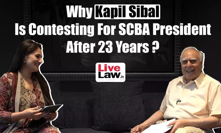 LiveLaw In Conversation With Sr. Adv. Kapil Sibal On His SCBA Nomination LiveLaw In Conversation With Sr. Adv. Kapil Sibal On His SCBA Nomination