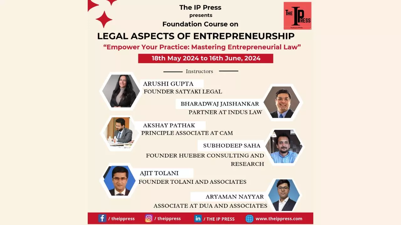 The IP Press Foundation Course On Legal Aspects Of Entrepreneurship & Certificate Course On Mastering Data Privacy Laws The IP Press Foundation Course On Legal Aspects Of Entrepreneurship & Certificate Course On Mastering Data Privacy Laws