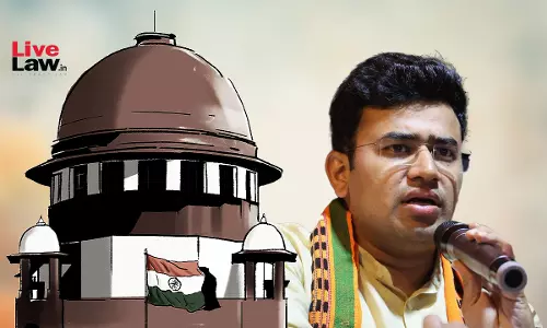 Fight Your Battles Before Electorate : Supreme Court Rejects Karnataka Govts Plea For FIR Against BJP MP Tejasvi Surya