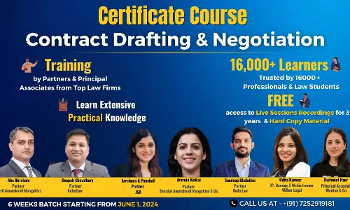 Learn Contract Drafting & Negotiation From Top Law Firm Lawyers At Bettering Results [Register Now]