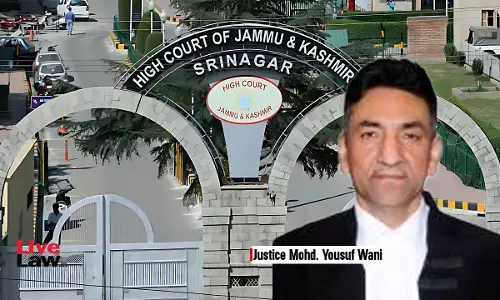 S.37 Of NDPS Act Not A Blanket Ban On HCs Powers To Grant Bail On Humanitarian Or Medical Grounds: J&K High Court S.37 Of NDPS Act Not A Blanket Ban On HCs Powers To Grant Bail On Humanitarian Or Medical Grounds: J&K High Court