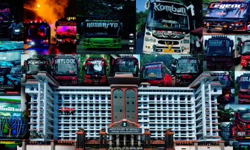 Kerala High Court Views Viral Videos Showing Unauthorized LED Lights, Cabin Videography In Buses; Orders Enforcement Drive Kerala High Court Views Viral Videos Showing Unauthorized LED Lights, Cabin Videography In Buses; Orders Enforcement Drive