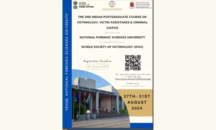 [Advt.] The 2nd Indian Postgraduate Course On Victimology, Victim Assistance & Criminal Justice By NFSU (WSV)