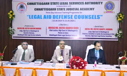 Chhattisgarh HC Chief Justice Inaugurates 3-Day Advance Training Programme For Legal Aid Defense Counsels