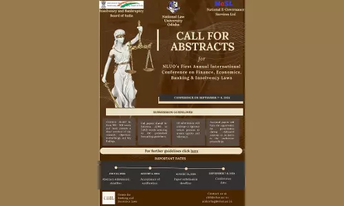 NLUO: First Annual International Conference On Finance, Economics, Banking & Insolvency Laws [Call For Abstracts]