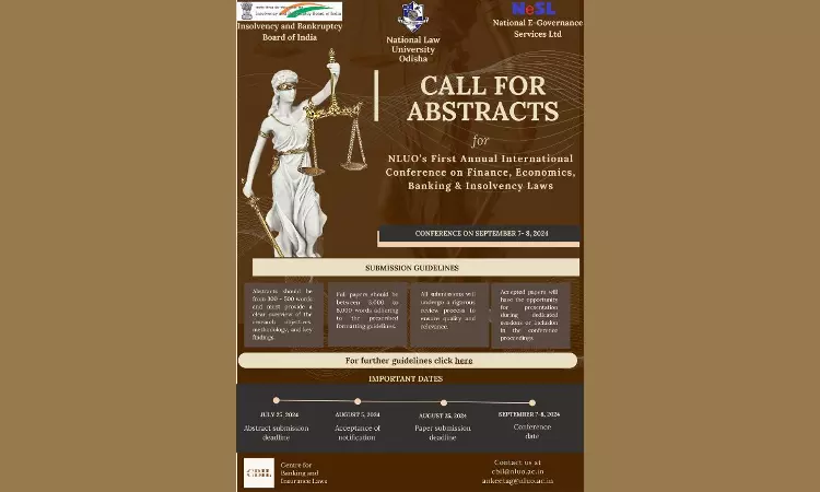 NLUO: First Annual International Conference On Finance, Economics, Banking & Insolvency Laws [Call For Abstracts]
