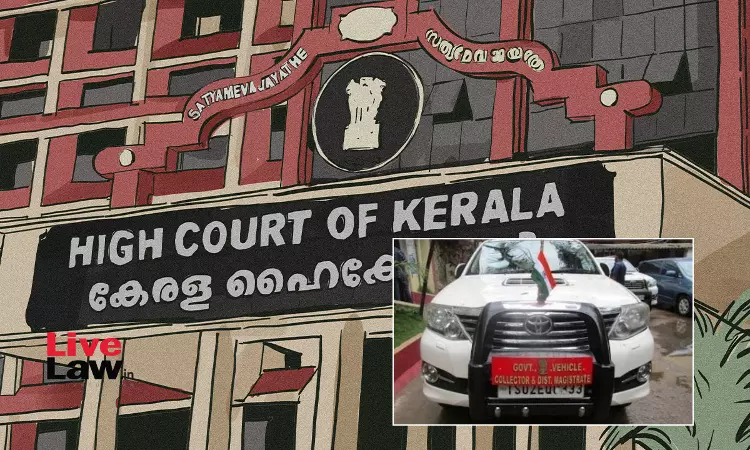 Kerala High Court Seeks States Response On Action Against Illegal Display Of Flags, Emblems On Vehicles Kerala High Court Seeks States Response On Action Against Illegal Display Of Flags, Emblems On Vehicles