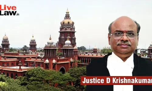 Centre Notifies Appointment Of Justice D Krishnakumar As Acting Chief Justice Of Madras High Court