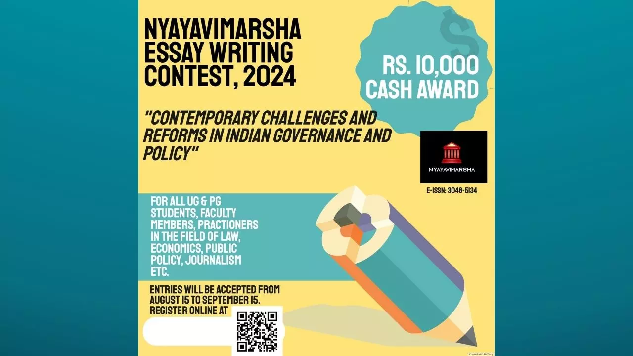 1st Nyayavimarsha National Essay Writing Competition 2024 1st Nyayavimarsha National Essay Writing Competition 2024