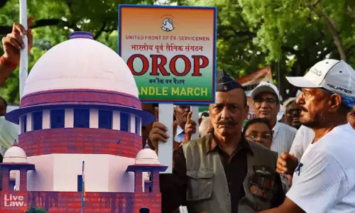OROP | Either Enhance Pension Of Regular Captains Or Pay Cost : Supreme Court Pulls Up Union Over One Rank One Pension Anomalies