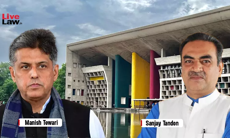 Lok Sabha Election Of Chandigarh MP Manish Tiwari Challenged By BJPs Sanjay Tandon On Allegations Of False Promises To Voters Lok Sabha Election Of Chandigarh MP Manish Tiwari Challenged By BJPs Sanjay Tandon On Allegations Of False Promises To Voters