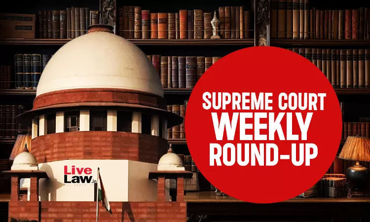 Supreme Court Weekly Round-up: June 9, 2025 To June 15, 2025