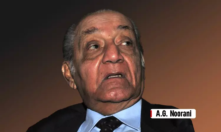Renowned Constitutional Expert AG Noorani Passes Away Renowned Constitutional Expert AG Noorani Passes Away