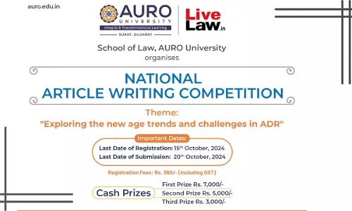 [Advt.]Auro University: National Article Writing Competition