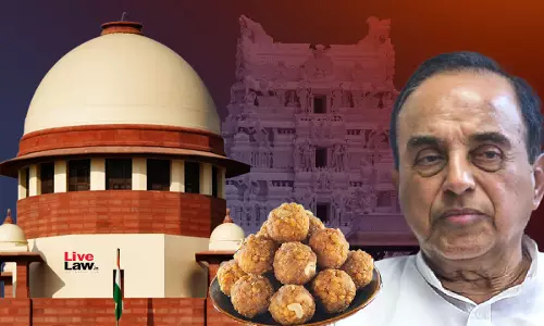 Tirupati Laddu Issue : Was There Internal Testing By TTD? Was Ghee Sample Taken From Rejected Lot? Subramanian Swamy Approaches Supreme Court