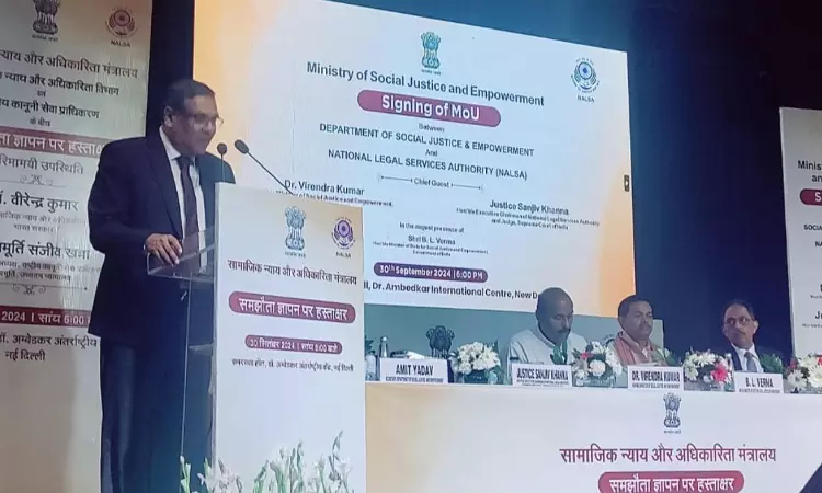 Department Of Social Justice & Empowerment Partners With NALSA To Boost Awareness Of Social Welfare Schemes Department Of Social Justice & Empowerment Partners With NALSA To Boost Awareness Of Social Welfare Schemes